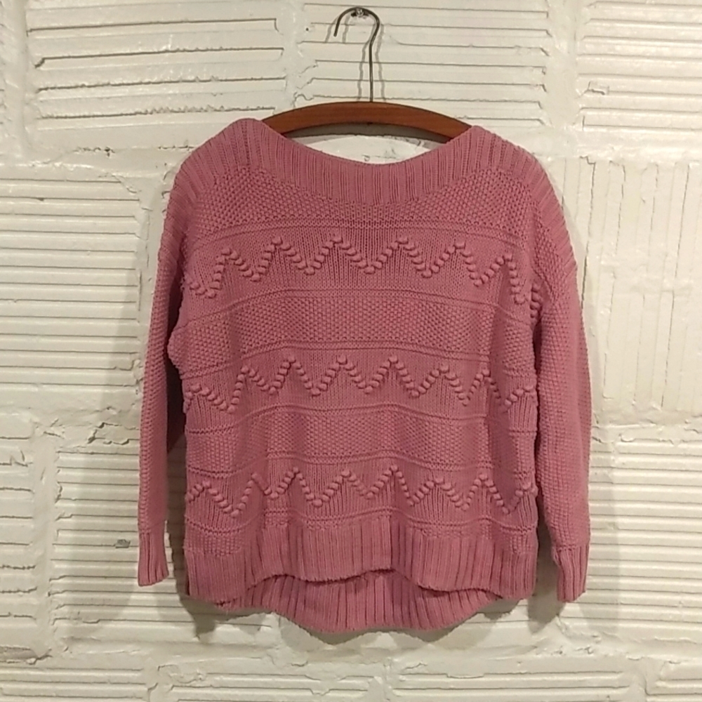 Madewell mauve pink sweater XS loose fit